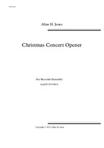 Christmas Concert Opener - for Recorder