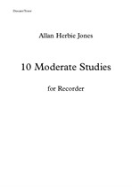 10 Moderate Studies for Descant/Tenor Recorder